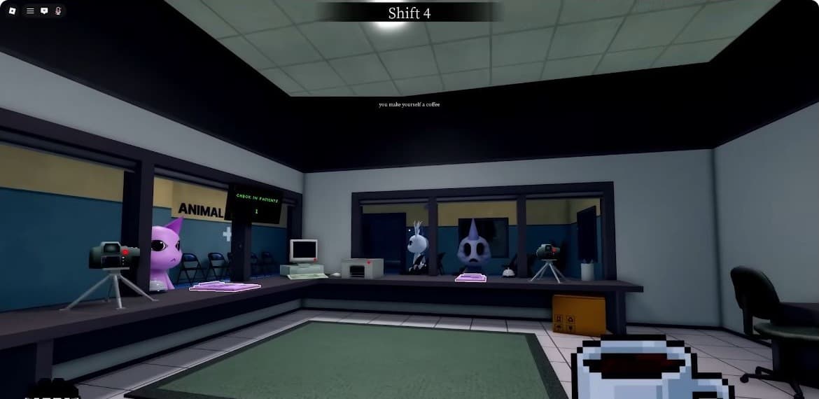 Possessed Animal Hospital anomaly candidate screenshot with hollow eyes