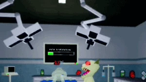 Mimic Animal Hospital Fandom reference image described as Mimic stuck bug, showing the creature from in-game footage